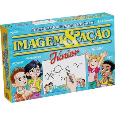 Imagem de Jogo de Tabuleiro Imagem e Ação Junior 480 Palavras 2 Níveis de Dificuldade Grow