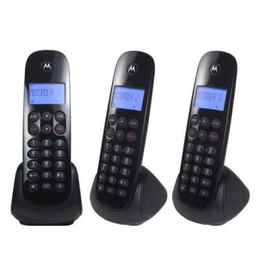 Imagem de Telefone sem Fio Motorola Moto 700 com 2 Ramais Preto