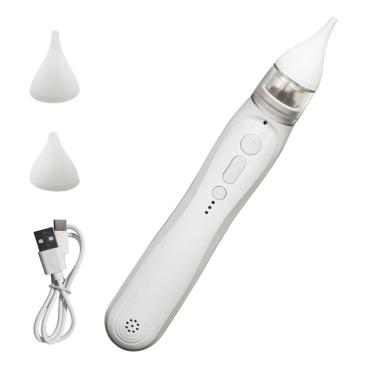 Imagem de Aspirador Nariz Eletrico Infantil Higiene 5 Niveis Recarregavel Limpeza Sugador Muco Nasal Consgestao Gripe Portatil