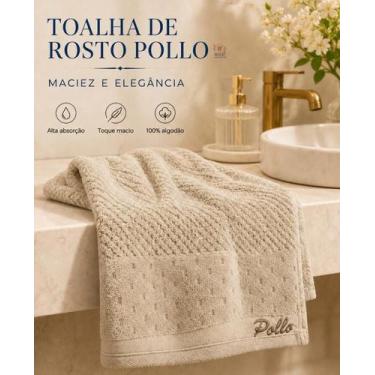 Imagem de Toalha de Rosto Luxo 100% Algodão Macia Appel Varias cores, Cevada
