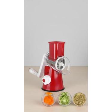 Imagem de Cortador Ralador Fatiador Inox Legumes 3 Lâminas - Congratulations Sto