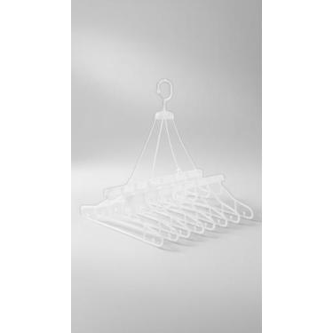 Imagem de Varal Retrátil 8 Cabides Plástico PP 38cm - Congratulations Store
