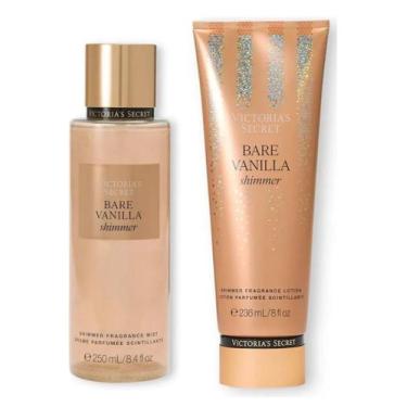 Imagem de Kit Bare Vanilla Shimmer Body Splash 250ml + Body Lotion Creme Hidrata