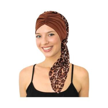 Imagem de Turbante Hijab Com Estampa Floral Para Mulheres, Pré-Amarrado, Para Qu