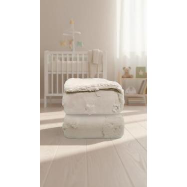 Imagem de Cobertor Bebê Sherpa com Relevo Bege 110cm x 90cm - Congratulations St