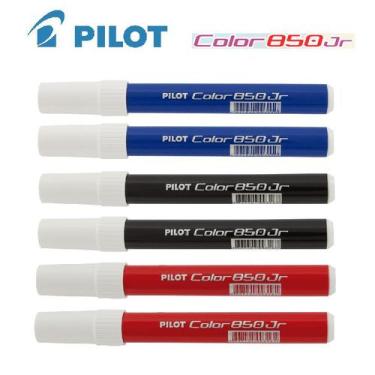 Imagem de Caneta Hidrográfica Pilot Color 850 Jr AZ-PT-VM c/6 Unidades