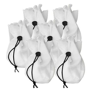 Imagem de Kit 6 Coador PP Voal Branco Leites Vegetais Suco Verde Kefir