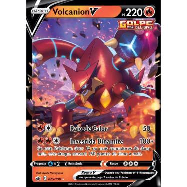 Imagem de Volcanion-V (25/198) - Carta Avulsa Pokemon