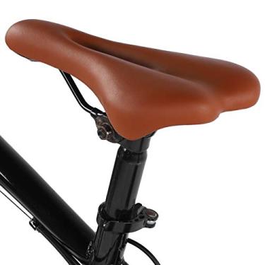 Imagem de Keenso Assento de montanha confortável para selim de bicicleta, assento oco espesso e à prova de choque. Almofada macia para ciclismo (marrom) e peças e peças
