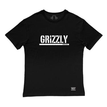 Imagem de Camiseta Grizzly Stamp Tee Masculina Preto