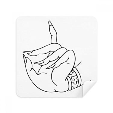 Imagem de Alfândega Hand Line, desenho, óculos, tecido de camurça, 2 unidades