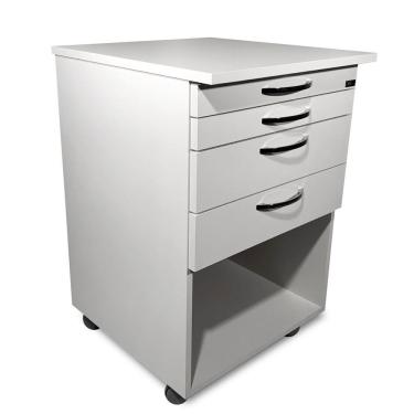 Imagem de Carrinho Auxiliar C/ Rodas P/ Dentista Tatuador Estética