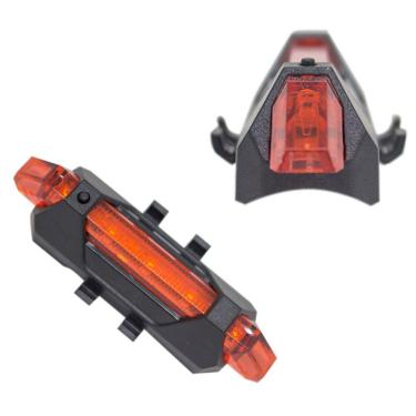 Imagem de Lanterna Traseira Pisca USB Sinalizador Bike