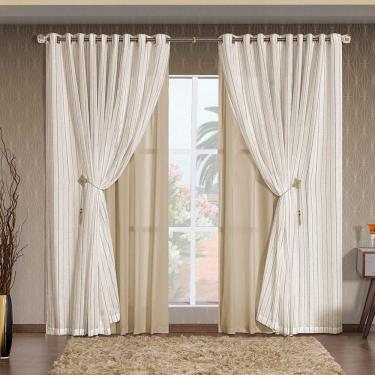 Imagem de Cortina Ayla Fendi 2,60m x 1,70m altura - Varão até 2m
