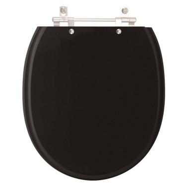 Imagem de Assento Sanitário Village Ébano preto para Vaso Deca