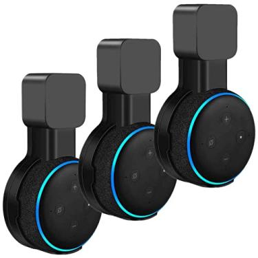 Imagem de Suporte compatível com Alexa Echo Dot 3 (3 PÇS, PRETO)