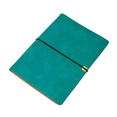 Imagem de Capa de livro de couro pu caderno A5 planejador organizador caderno diário de viagem diário 6 argolas papelaria, E, 2 peças