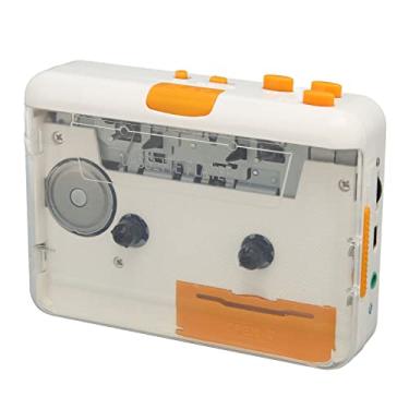 Imagem de Zyyini Conversor de cassete, conversor USB cassette player portátil MP3 Music Tape Player com fone de ouvido, converte fitas mistas antigas e fitas em MP3 para iPod PC, Plug and Play