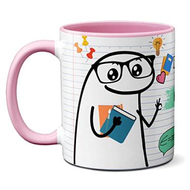 Imagem de Caneca Professor Física Vai Cair Tudo Na Prova Meme Flork (Rosa)