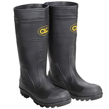 Imagem de CLC Custom Leathercraft Rain Wear R23008 Over The Sock Bota de chuva masculina de PVC preto, tamanho 8
