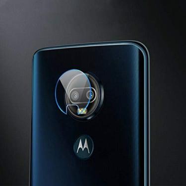 Imagem de VGOLY Proteção de lente de câmera compatível 0,3 mm 2,5D transparente protetor de lente de câmera traseira filme de vidro temperado para Motorola Moto G7