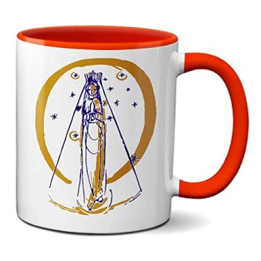 Imagem de Caneca Nossa Senhora Aparecida Leva A Jesus A Nossa Prece (Vermelha)