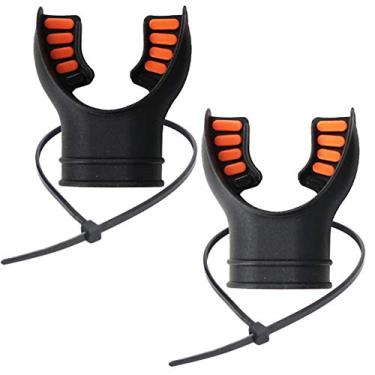 Imagem de JUSTOOP Bocal regulador de silicone de polvo para mergulho com snorkel com laço regulador, laranja