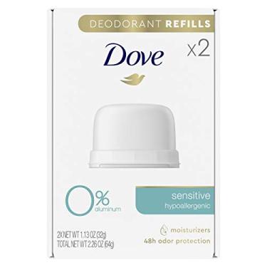 Imagem de Dove Kit de refil de desodorante 0% alumínio sensível sem alumínio, 32 g