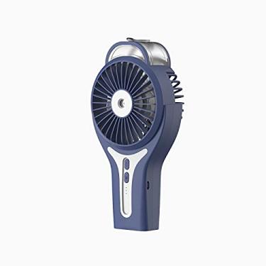 Imagem de Sunneday Ventilador de nebulização | Ventilador portátil com névoa de água | Ventilador de spray de resfriamento recarregável | Azul