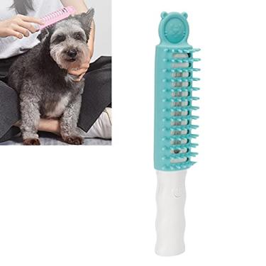 Imagem de Artigos de higiene para animais de estimação, escova de limpeza para animais de estimação verde pequena para cães e gatos para pente para massagem para animais de estimação