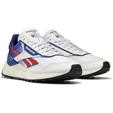 Imagem de Reebok T nis unissex adulto cl ssico de couro Legacy Az, Branco nuvem, cobalto cl ssico/vermelho vetor, 42 BR
