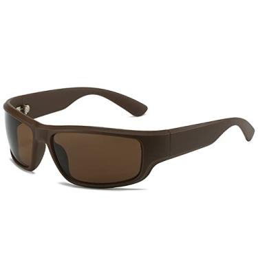 Imagem de Óculos de sol vintage para mulheres Óculos de sol quadrado bege gradiente Masculino Hip Hop Driving Óculos Tons femininos, chá chá, tamanho único