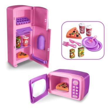 Imagem de Microondas Kitchen E Geladeira Show Cozinha Brinquedo - Zuca Toys