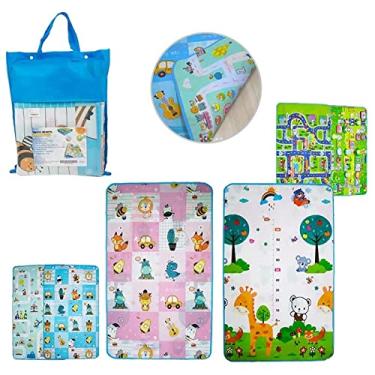 Imagem de Tapete Infantil Dupla Face 120 x 180 Cm Com Bolsa