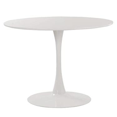 Imagem de Loft7, Mesa de jantar redonda Tulipa - Saarinen - 100 cm - Branco