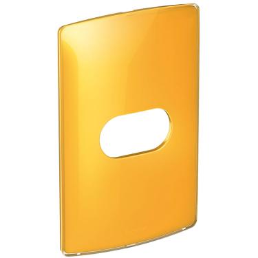 Imagem de Placa 1 Posto 2x4 Horizontal Tangerine Gloss Nereya Ref.663218 - Pial