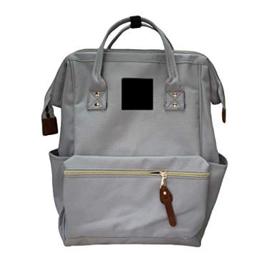 Imagem de Mochila de lona durável impermeável Legou cinza claro