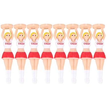 Imagem de 8 Unidades Pinos De Golfe Camiseta Gofts Femininos Suporte Acessórios De Prática Marcadores De Tee Ficar Golfe Feminino Suprimentos Bola De Prego Plástico Senhorita Jaqueta Inverno