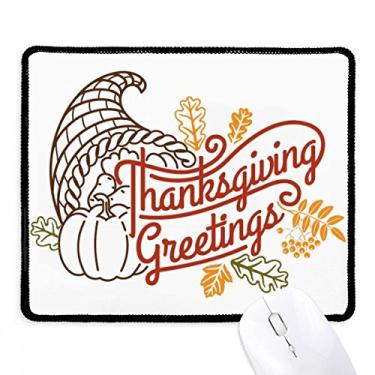 Imagem de Tapete de borracha para jogos com borda costurada para o dia de Ação de Graças