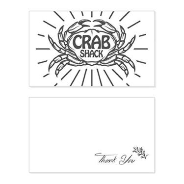 Imagem de Caranguejo Sketch Marine Organismo Radial Cartão de agradecimento Aniversário Papel Saudações Casamento Agradecimento