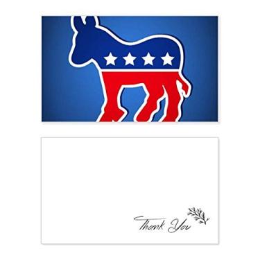 Imagem de Emblema America Burro Partido Democrático Cartão de agradecimento aniversário aniversário saudações casamento agradecimento