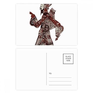 Imagem de Cartão postal tradicional Shadow Play Man Walk, conjunto de cartões postais de aniversário para enviar cartões de agradecimento