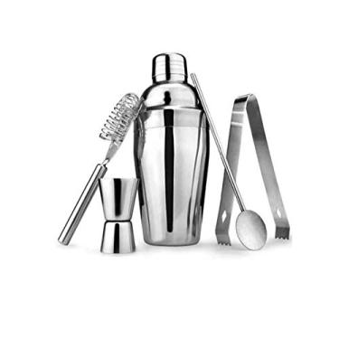Imagem de Kit Bar Coqueteleira Profissional Aço Inox 550ml Caipirinha+ balde de gelo