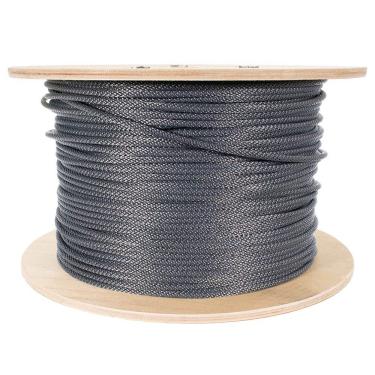 Imagem de Golberg – Cabo de fio galvanizado trançado de nylon – Corda de Halyard – Núcleo de fio de aeronave – Alta resistência à tração (1,9 cm x 1,00 m) – Prata