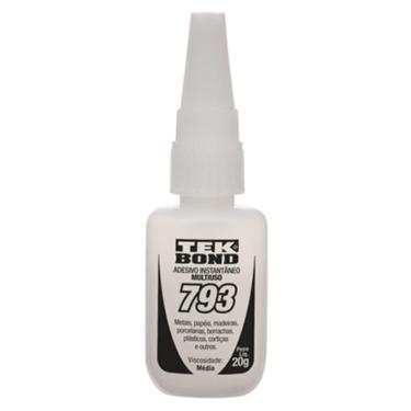 Imagem de Cola Super Tekbond 793 Instantânea - 20g - Pacote com 10 unidades