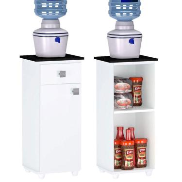 Imagem de Balcão de Água Kelly 1 Porta 1 Gaveta Branco Casa Chick