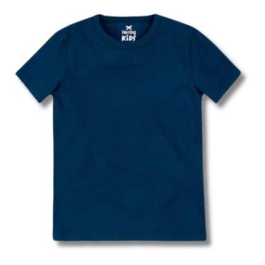 Imagem de Camiseta Hering Kids Menino Infantil Básica Tradicional Azul
