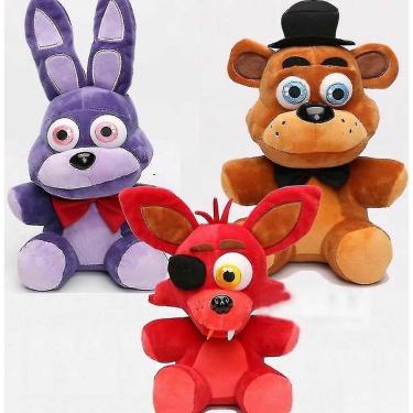 25CM Freddy Plush Foxy Chica Bonnie Springtrap Golden Freddy Fazbear plush  soft Stuffed Dolls kids toy