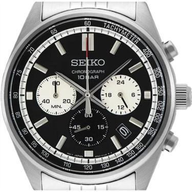 Imagem de Relógio Masculino Seiko Cronógrafo 60 Min - Aço Inox, Preto