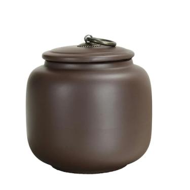 Imagem de Pote de chá de areia roxa de minério cru, pote de doces selado para armazenamento de chá de cerâmica - estilo 2